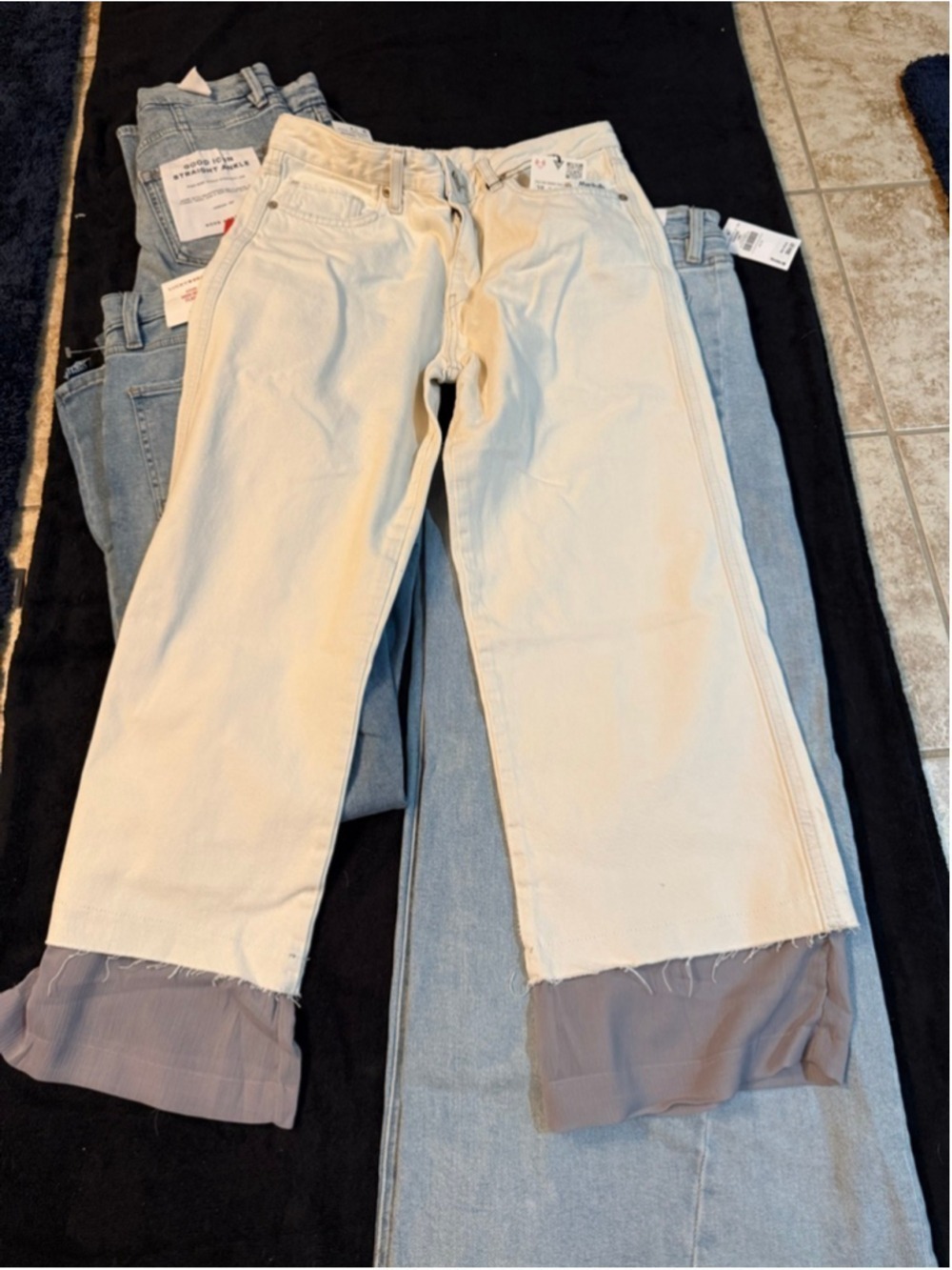 NWT Women’s Jeans Bundle Size 28 6 Good American Lucky Brand Zara Vervet - Picture 7 of 12